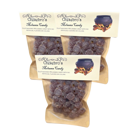 Molasses Hard Candy Drops 3-Pack - 13.5 Ounces of Candy