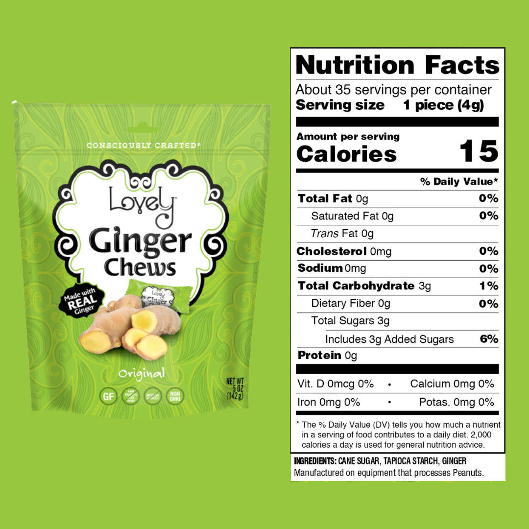 Lovely Ginger Chews, 14 oz.