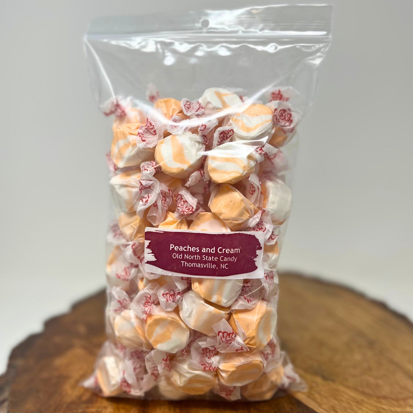 Peaches and Cream Taffy | One Pound