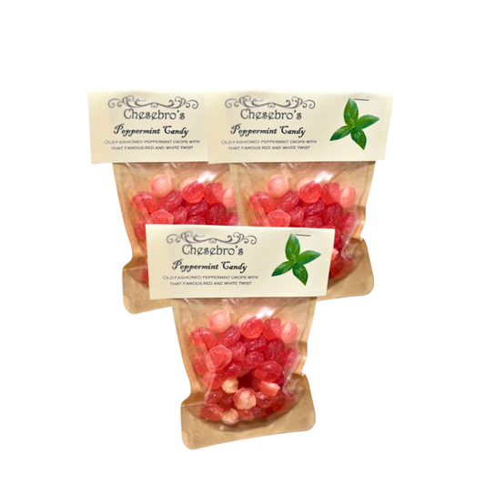 Peppermint Hard Candy Drops 3-Pack - 13.5 Ounces of Candy