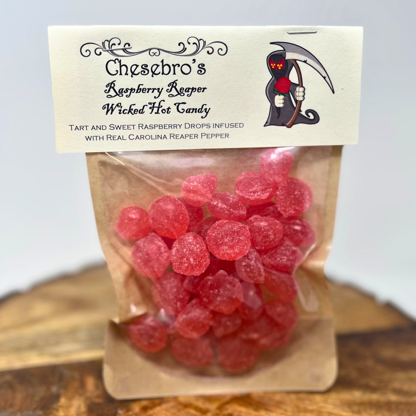 Raspberry Reaper Hard Candy Drops, 4.5 Ounces