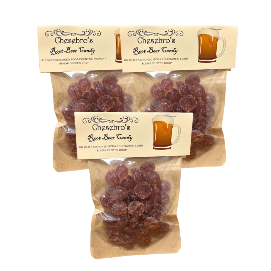 Root Beer Hard Candy Drops 3-Pack - 13.5 Ounces of Candy