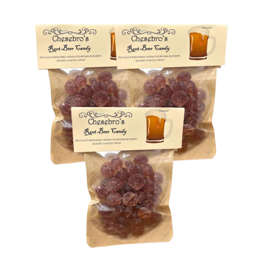 Root Beer Hard Candy Drops 3-Pack - 13.5 Ounces of Candy
