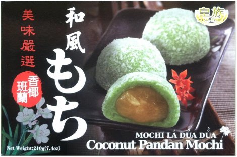 Royal Family Japanese Style Coconut Pandan Mochi, 7.4 oz.