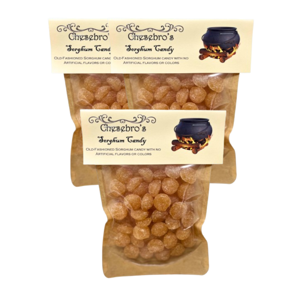 Sorghum Hard Candy Drops 3-Pack - 13.5 Ounces of Candy