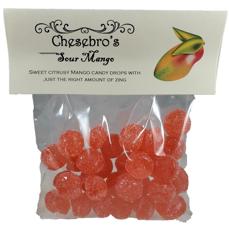 Sour Mango Hard Candy Drops, 4.5 Ounces