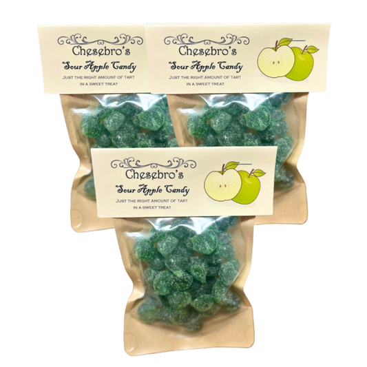 Sour Apple Hard Candy Drops 3-Pack - 13.5 Ounces of Candy
