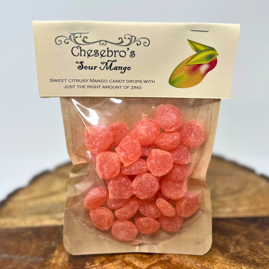 Sour Mango Hard Candy Drops, 4.5 Ounces