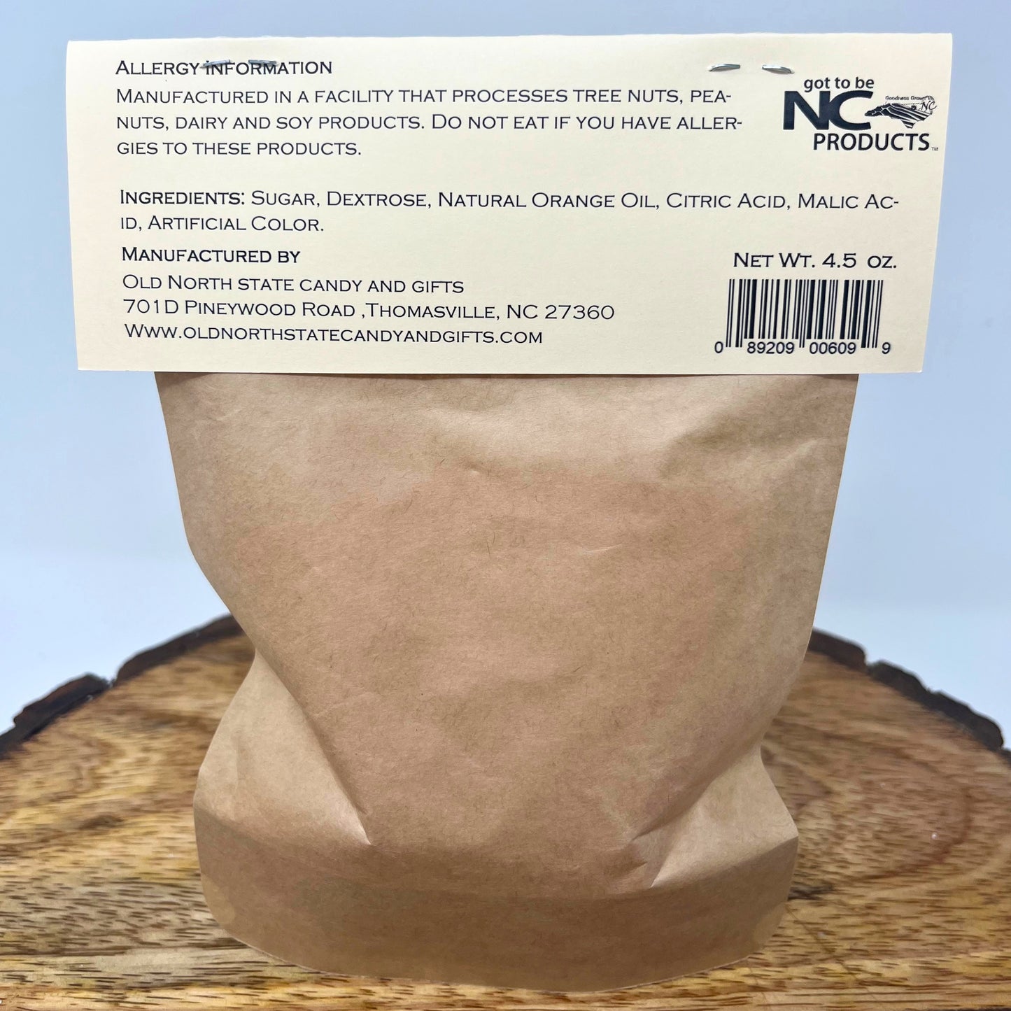 Sour Tangerine Hard Candy Drops, 4.5 Ounces