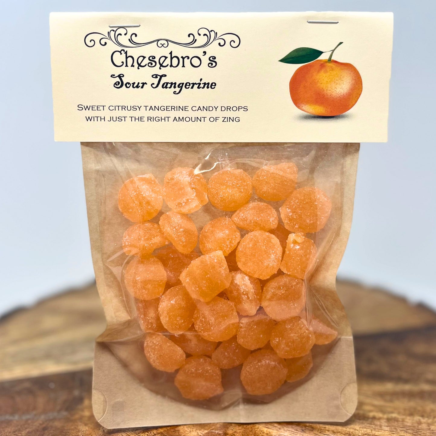 Sour Tangerine Hard Candy Drops, 4.5 Ounces