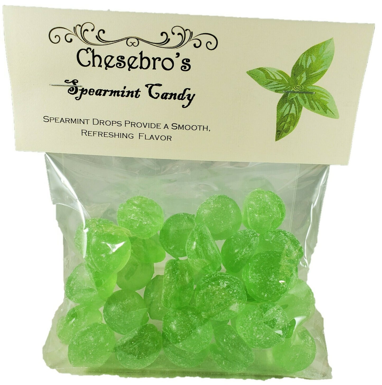 Spearmint Hard Candy Drops, 4.5 Ounces