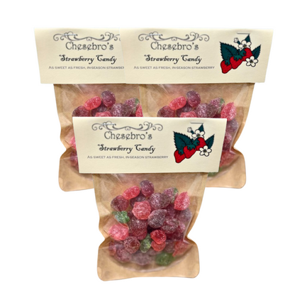 Strawberry Hard Candy Drops 3-Pack - 13.5 Ounces of Candy