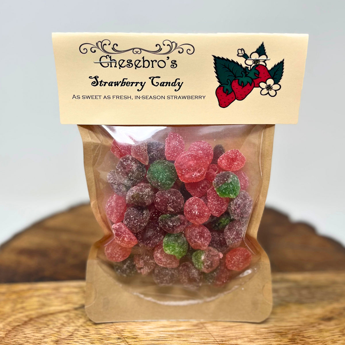 Strawberry Hard Candy Drops, 4.5 Ounces