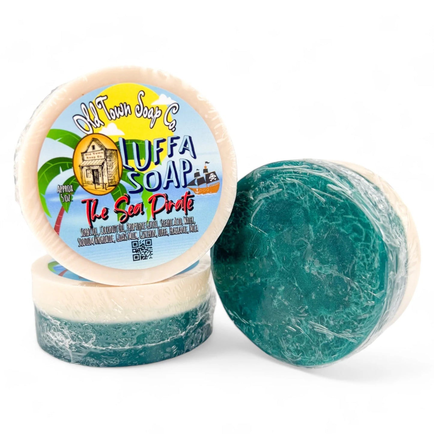 Old Town Soap The Sea Pirate Goat's Milk Luffa Soap