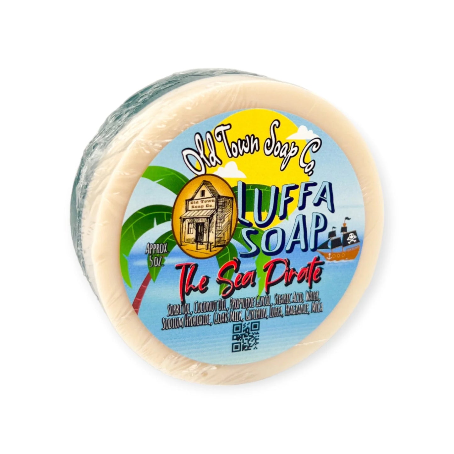 Old Town Soap The Sea Pirate Goat's Milk Luffa Soap