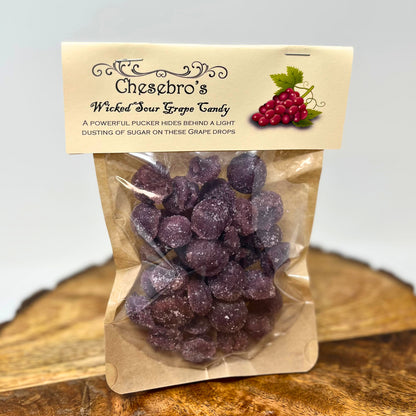 Wicked Sour Grape Hard Candy Drops, 4.5 Ounces