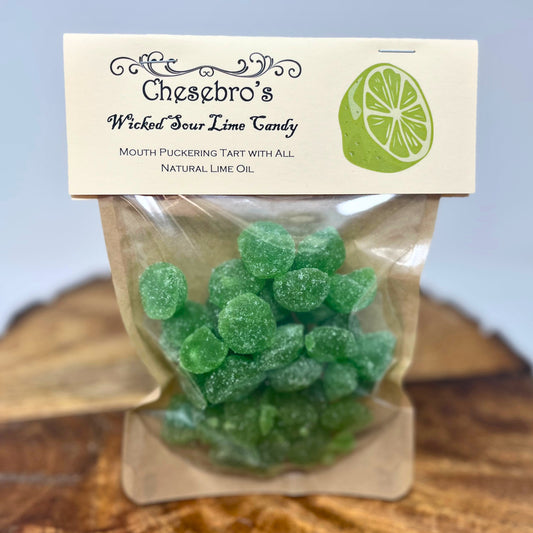 Wicked Sour Lime Hard Candy Drops, 4.5 Ounces