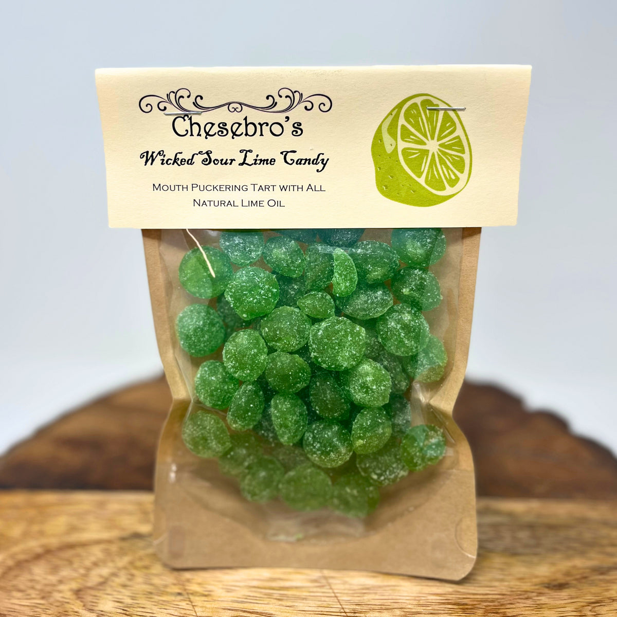Wicked Sour Lime Hard Candy Drops, 4.5 Ounces