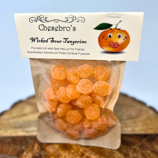 Wicked Sour Tangerine Hard Candy Drops, 4.5 oz.