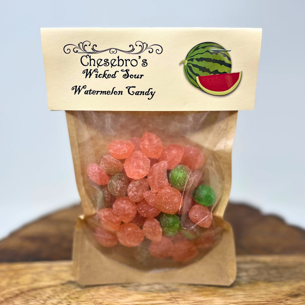 Wicked Sour Watermelon Hard Candy Drops, 4.5 Ounces