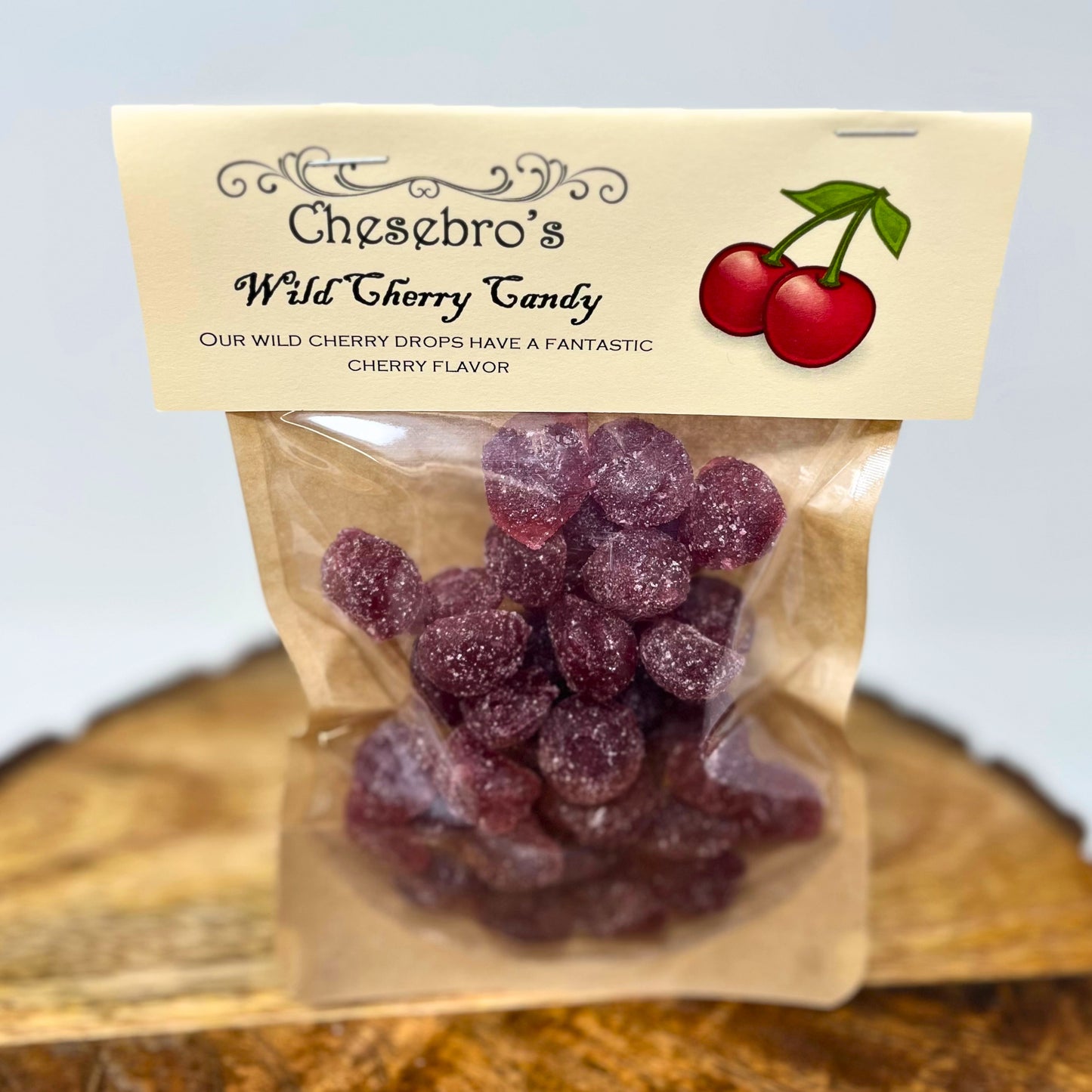 Wild Cherry Hard Candy Drops 3-Pack - 13.5 Ounces of Candy