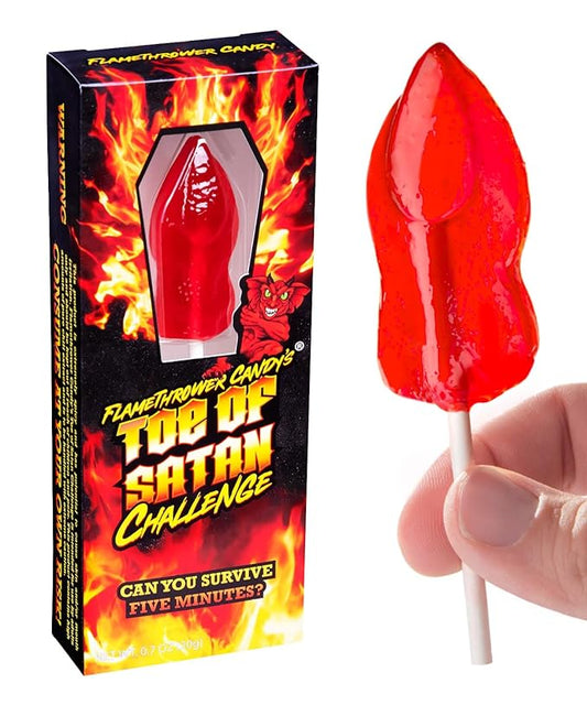 Toe of Satan, World’s Hottest Lollipop, 0.7 oz.