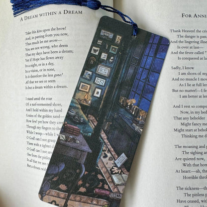 A Dream Within A Dream Hand Illustrated Bookmark