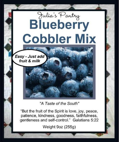 Julia's Pantry Blueberry Cobbler Mix, 9 oz.