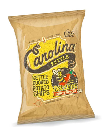 Carolina Kettle Bee Sting Honey Sriacha Chips 2 oz