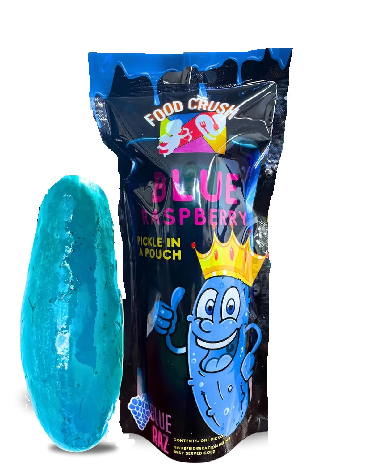 Food Crush Blue Raspberry Pickle in a Pouch