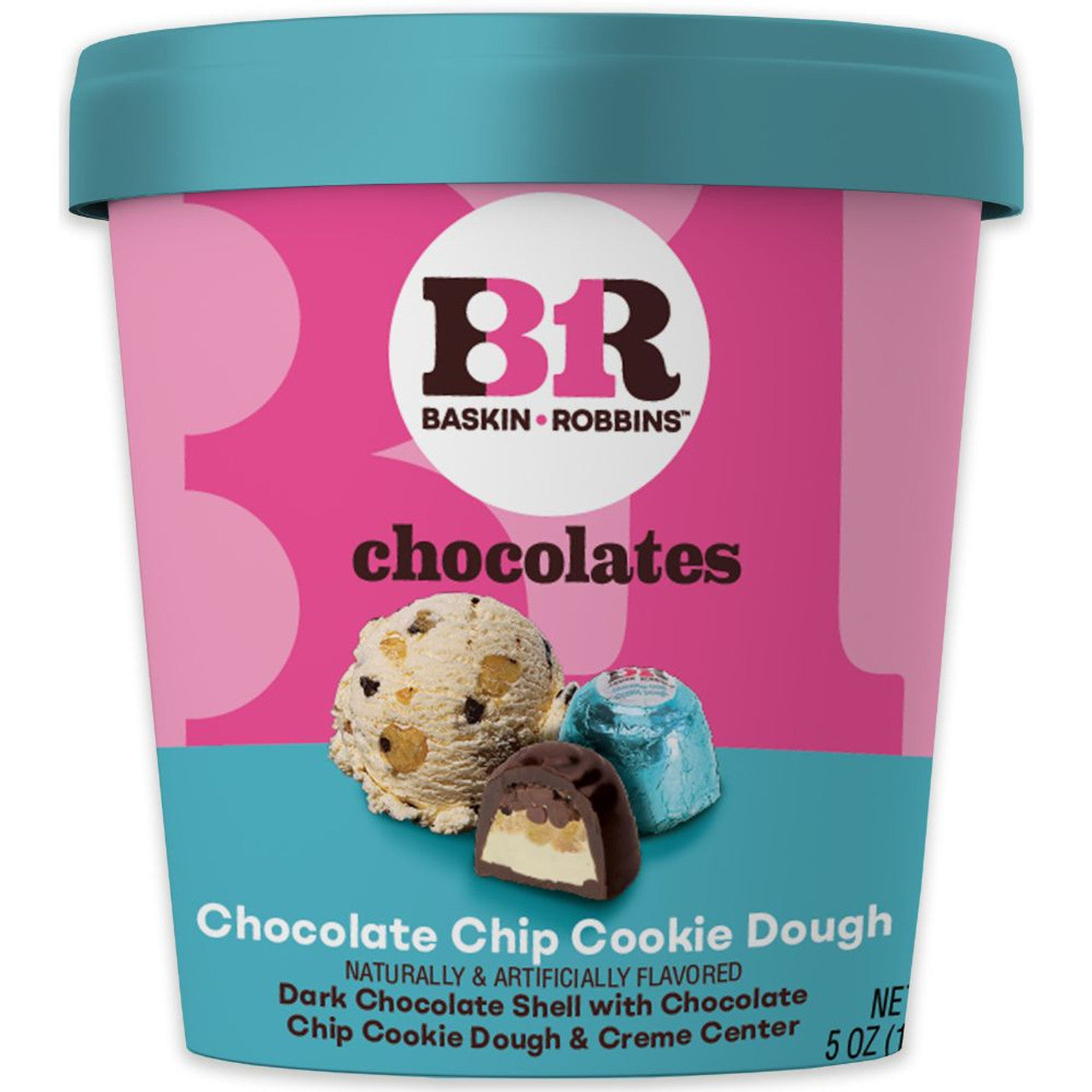 Baskin Robbins Chocolate Chip Cookie Dough, 5 oz.