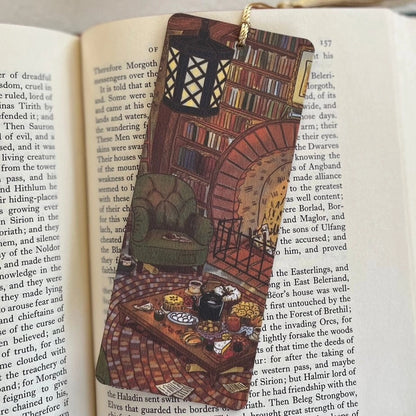 Cozy Hobbit Nook Hand Illustrated Bookmark