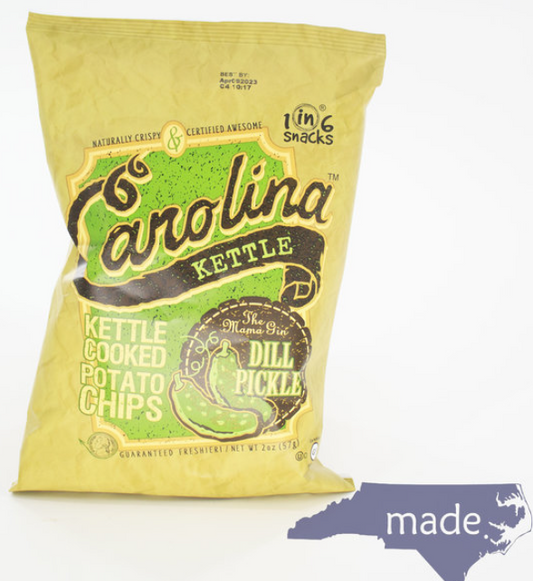 Carolina Kettle Dill Pickle Chips 2 oz.