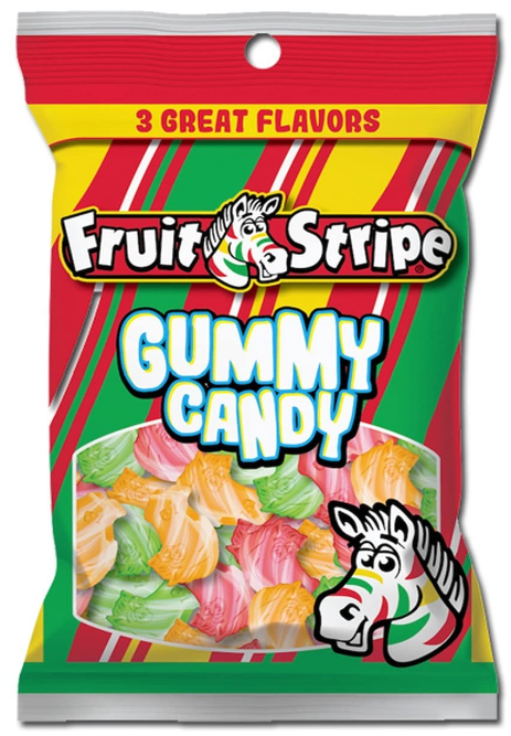 Fruit Stripe Gummy Candy, 3.25 oz.