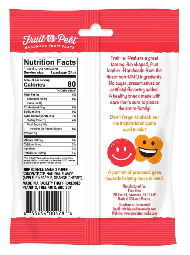 Fruit-a-Peel All Natural Fruit Flats, 0.84 oz.