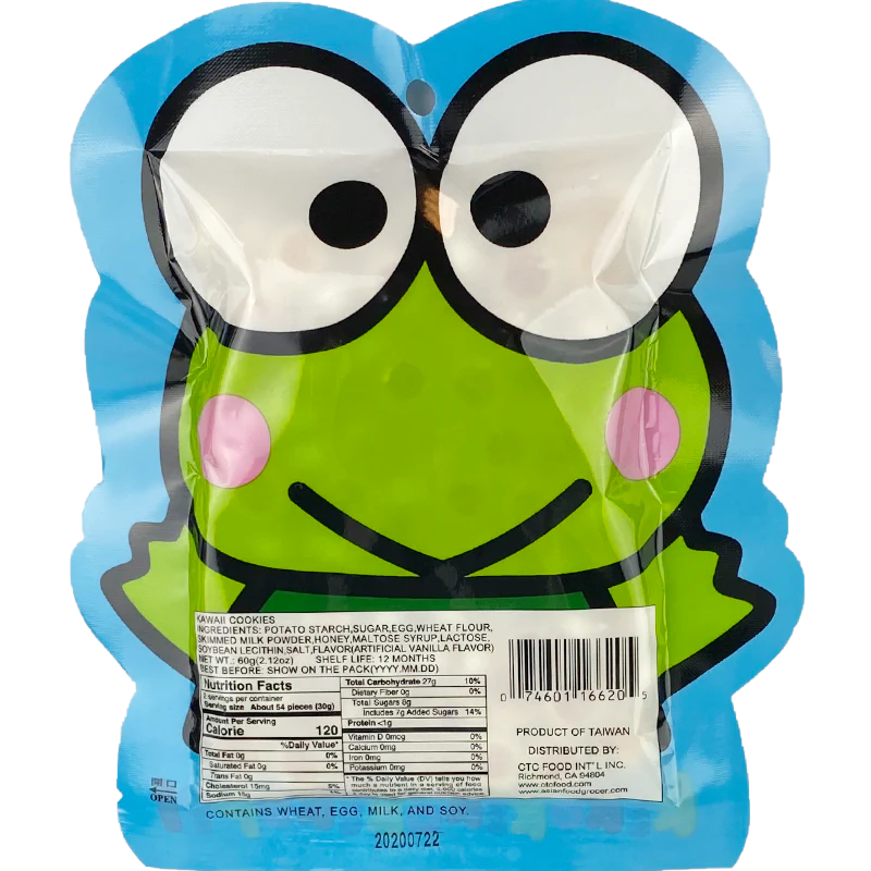 Kerokerokeroppi Kawaii Cookies, 60 grams