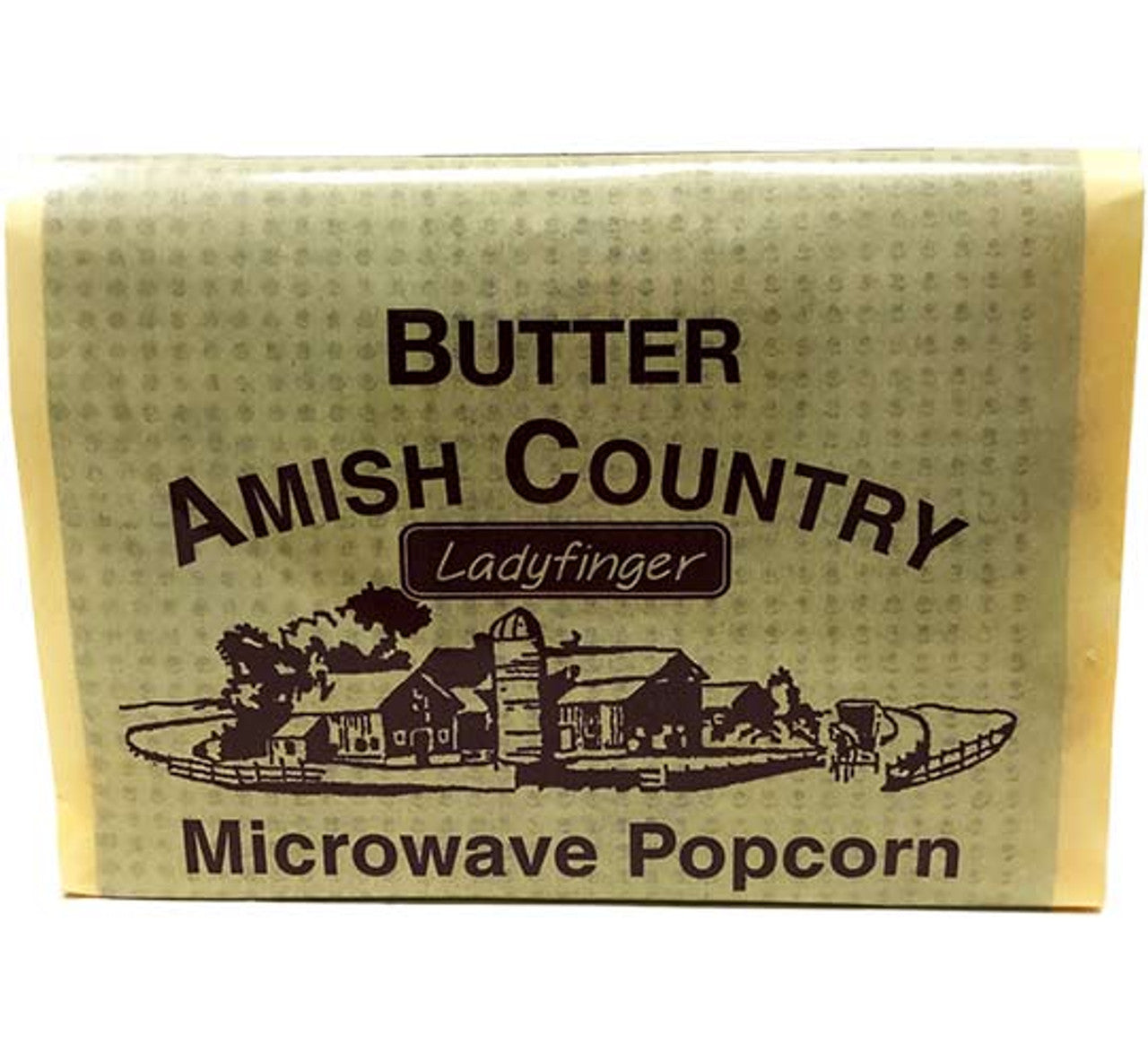 Amish Country Ladyfinger Microwave Butter Popcorn, 3.0 oz.