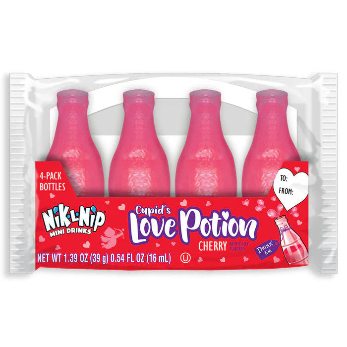 Nik L Nip Cherry Love Potion Wax Bottle Candy 3 Pack