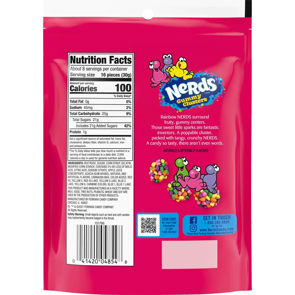 Nerds Gummy Clusters Rainbow, 8 oz.