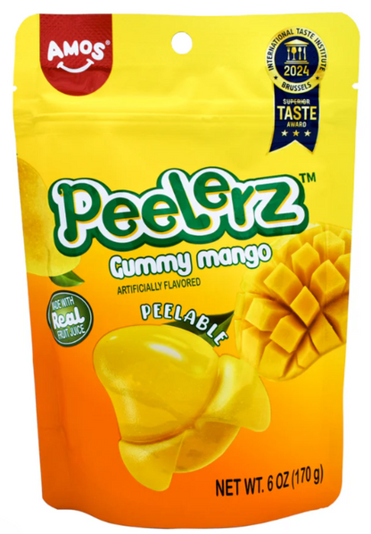 AMOS Peelerz Gummy Mango, 6 oz.