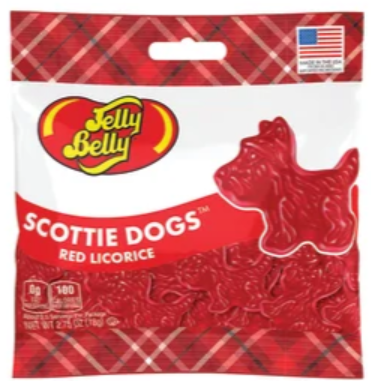 Jelly Belly Scottie Dogs Red Licorice, 2.75 oz.