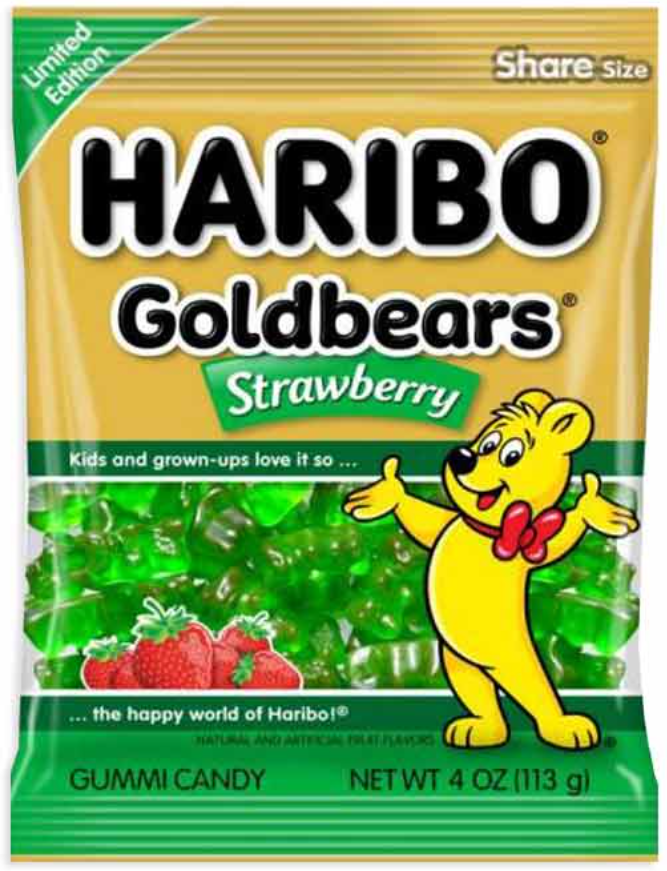 Haribo Goldbears Strawberry, 4 oz.