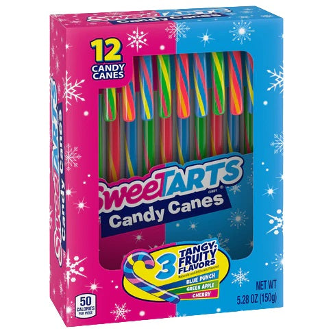 Sweetarts Candy Canes, 5.28 oz.