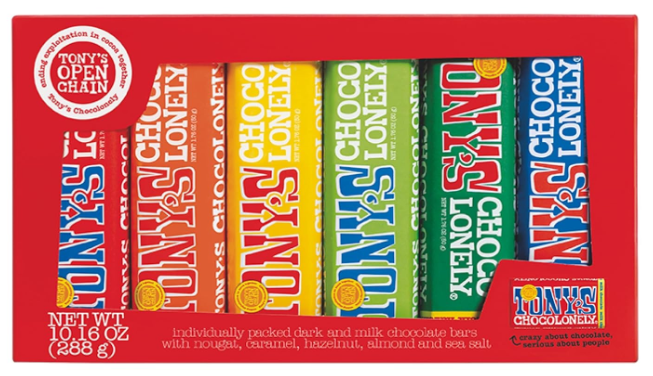 Tony's Chocolonely Candy Bar Variety Pack 6 Bars 10.16 oz.