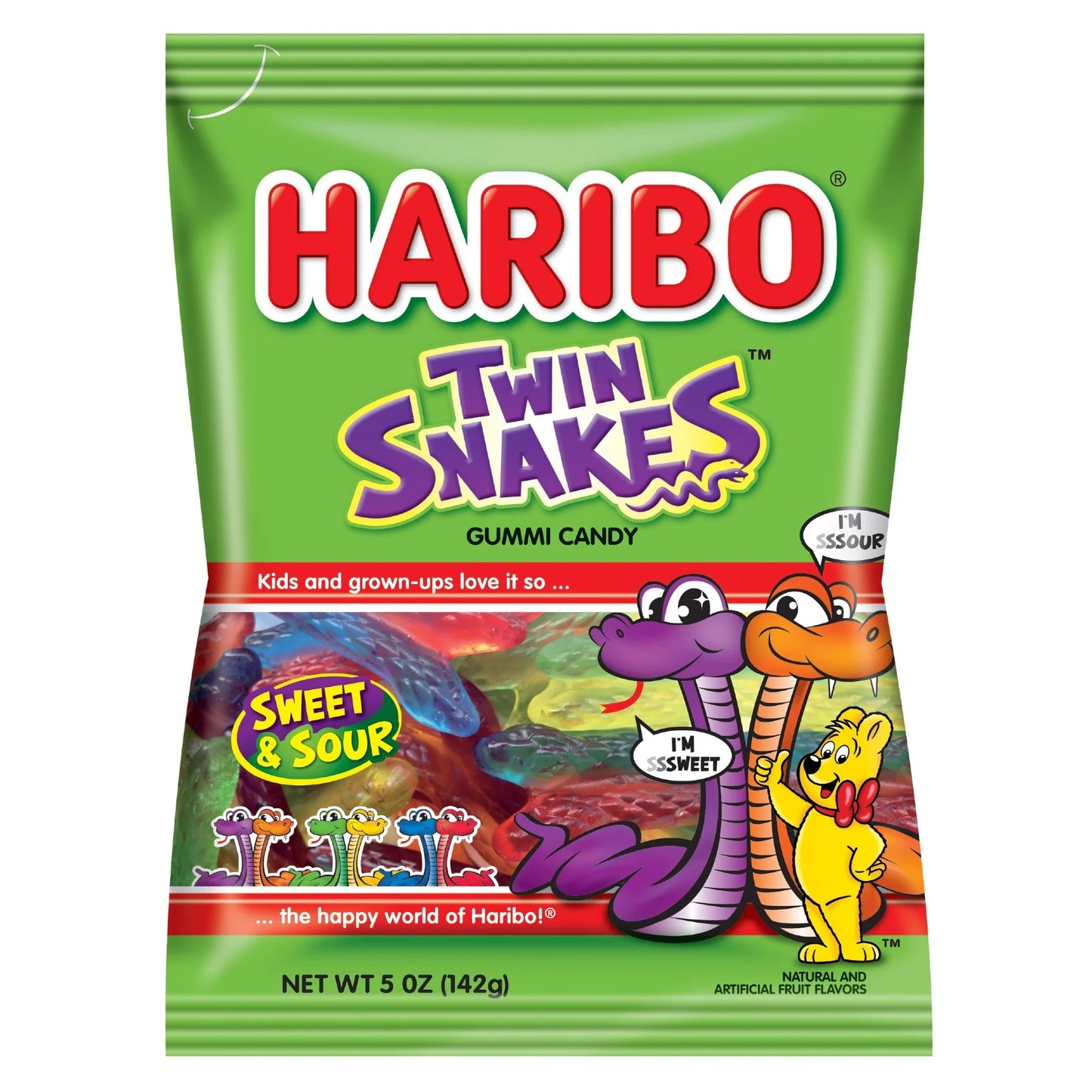 Haribo Twin Snakes, 5 oz.