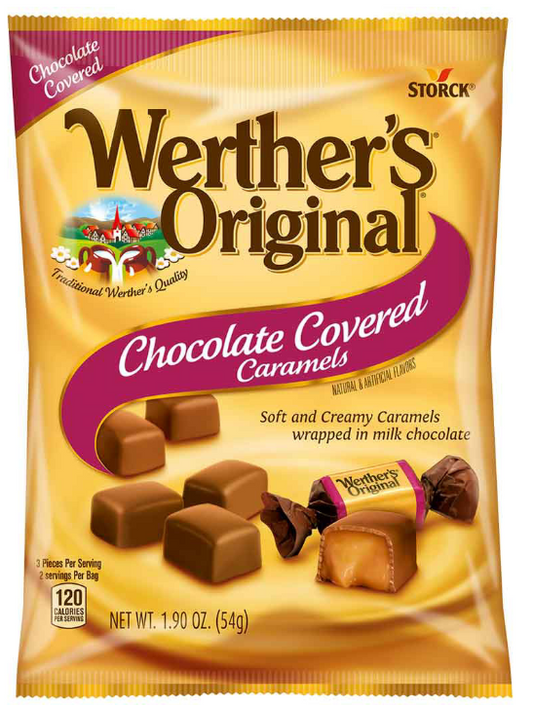 Werther's Original Chocolate Covered Caramel, 1.90 oz