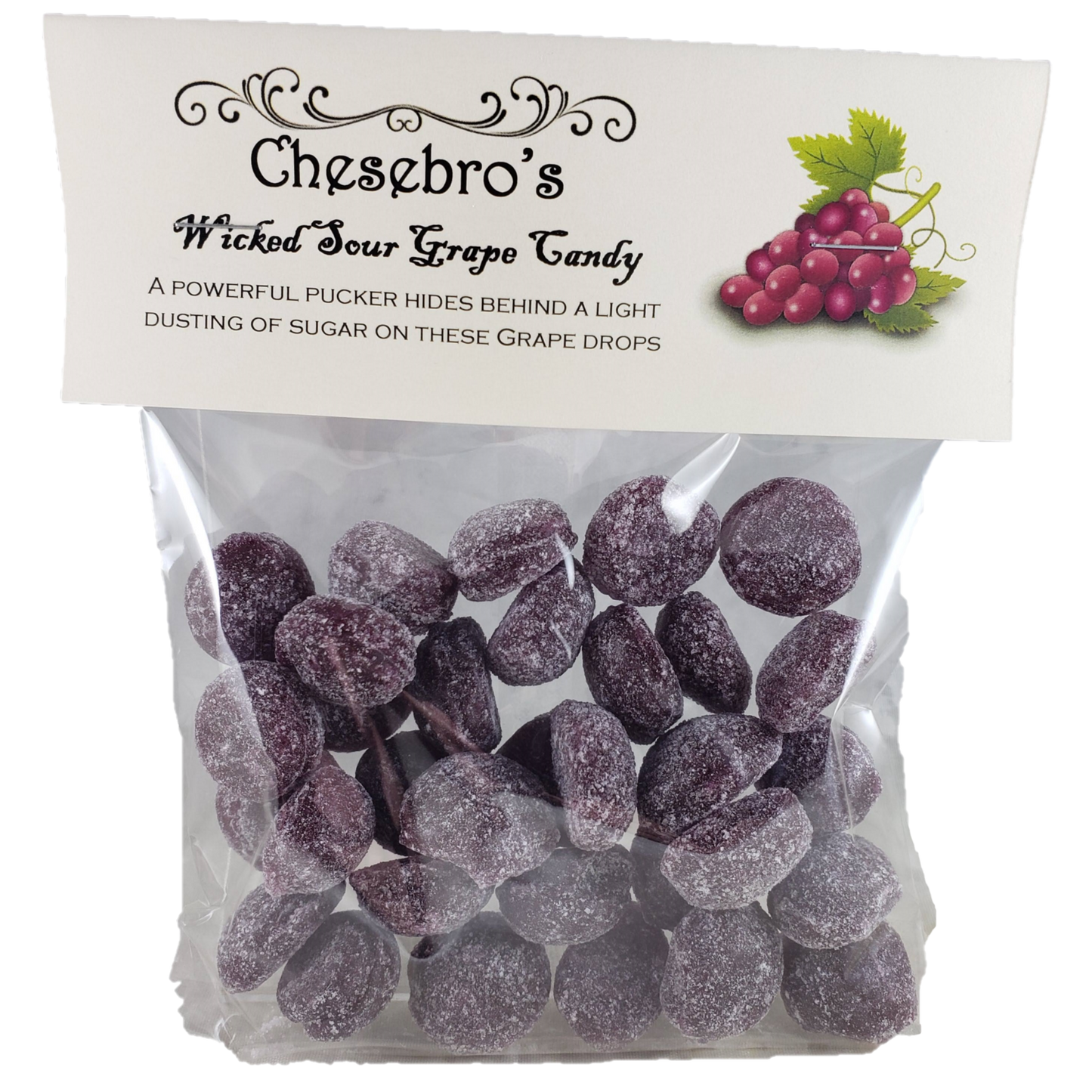 Wicked Sour Grape Hard Candy Drops, 4.5 Ounces