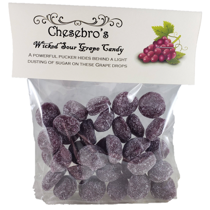 Wicked Sour Grape Hard Candy Drops, 4.5 Ounces