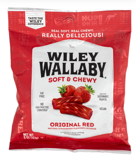 Wiley Wallaby Classic Red Licorice, 5 oz.